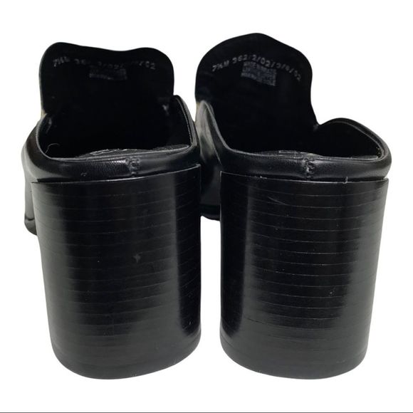 Franco Sarto leopard print leather heeled mule 7.5 - Picture 3 of 7